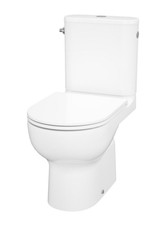 Spülrandlos Wc Toilette Stand komplett Spülkasten Keramik Mit sitz Waagerecht  !