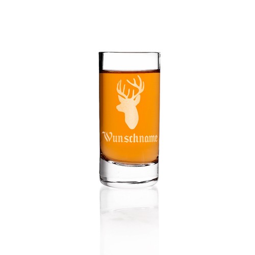 Herz heim schnapsglas - herz, mit