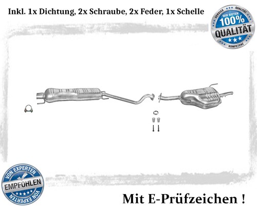 Auspuffanlage für opel astra - auspuffanlage,