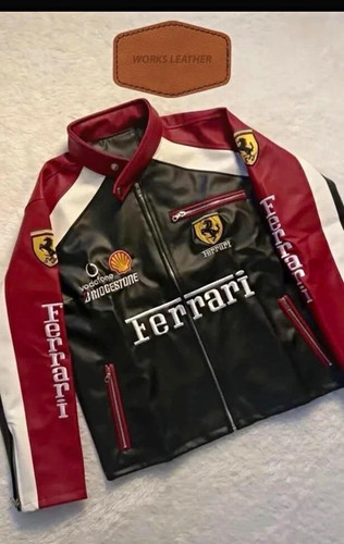 Ferrari leder motorradjacke - ferrari,
