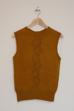 Damen Pullunder, Strickweste, Handarbeit, Gr.M, Wolle, Unikat