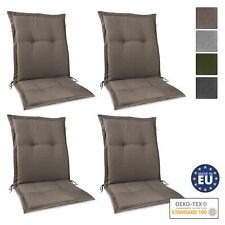 4er Set Polster Niedriglehner Niederlehner Auflagen Kissen Sitzkissen Auflage