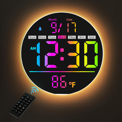 Haitang digitale wanduhr groß - digitale,