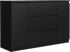 Kommode Sideboard - Schrank mit 3 Schubladen - Schubladenschrank - 140 cm