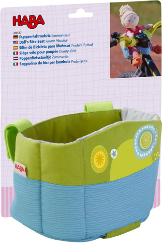Puppen fahrradsitz sommerwiese - puppen-fahrradsitz,