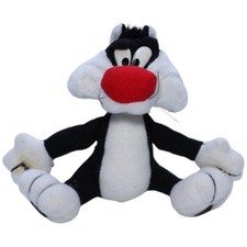Vintage Warner Brothers Looney Tunes, Kater Sylvester mit Kletthänden Kuscheltie