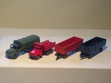 ROCO H0 SET UMLACKIERTE/UMGERÜSTETE MILITÄR-LKW/ANHÄNGER  MAGIRUS 7 t /GMC 2,5 t