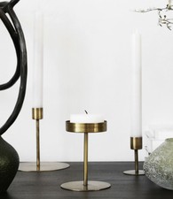 House Doctor Anit Kerzenständer Messing Gold Teelichthalter Kerzenhalter Deko