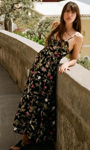 Zara kleid mit lochstickerei - zara,