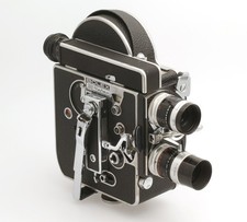 Paillard Bolex H8 Reflex (REX)  8mm Filmkamera Nr.197900 + 2x Switar 5,5 + 12,5