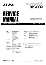 Service Manual-Anleitung für Aiwa XK-009 