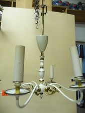 1829.         Alter  Leuchter  Kronleuchter 50 er Messing Lüster Deckenleuchter