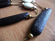 Vintage Kette : Ebenholz mitt