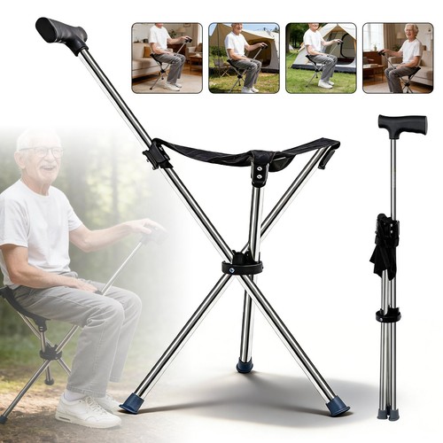 Gehstock mit sitzfläche - mit,