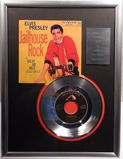 ELVIS PRESLEY - Jailhouse Rock 7" Platin Schallplatte RCA Record ( goldene )