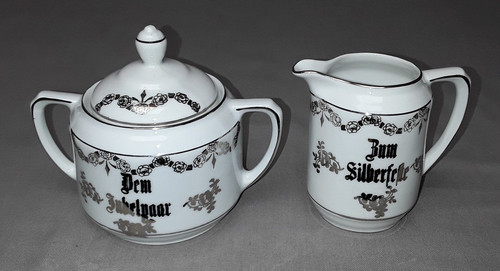 Silberhochzeit milchkännchen - silberhochzeit,