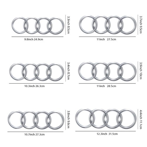 Audi ringe emblem abdeckung - emblem,
