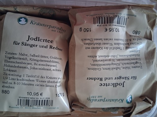 Jodlertee für sänger und - jodlertee,,