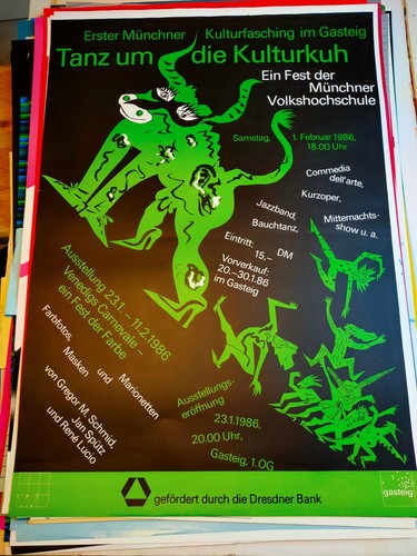 Plakat kulturfasching münchen - plakat,