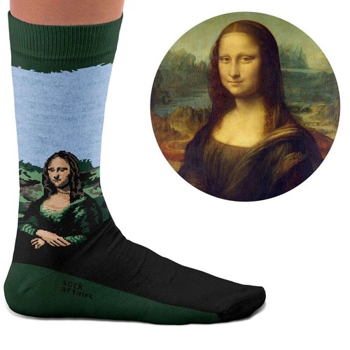 Art socks leonardo - socks, vinci