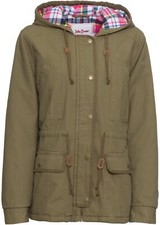 Winter-Parka m kariertem