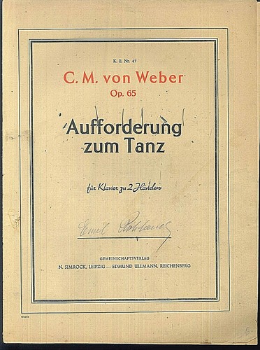 Von weber aufforderung - ~,