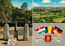 Vaals Dreilaenderpunkt Landschaftspanorama Flaggen Wappen