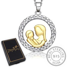 Mutter-Kind-Kette, echt 925
