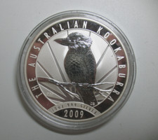 Silbermünze 10 Oz Kookaburra 2009 AUSTRALIEN 10 $  311g. Feinsilber in Kapsel