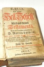 Old Martin Luther Bible Biblia 1760 Book Prayer Book Book Hildebrand Magazine