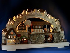 LED 3D-Schwibbogen 68x39cm