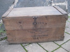 Holzkiste Frachtkiste Meyer´s Schnittwürfel Feinste Kolonial Kochung Biscuits