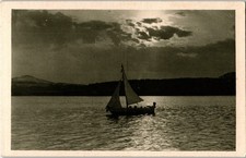 Ansichtskarte - Bad Hirschberg Thammühl - Boot - Lichtbild Karl Streer - 1929