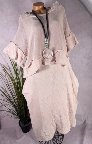 Neu 2tlg musselin tunika - neu, kleid