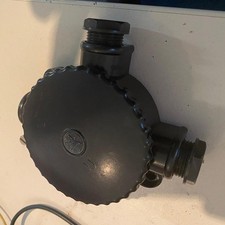 Abzweigdose Bakelit rund Feuchtraum Aufputz Verteiler Dose antik Art déco alt