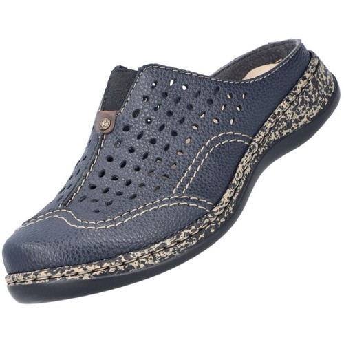 Rieker damen sabot clog blau - rieker,