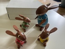 Erzgebirge Hasen 4 Set Firma