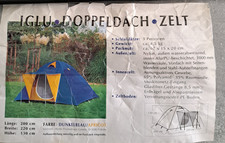 IGLU Doppeldach Zelt für 3