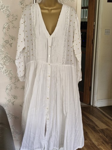 Zara maxikleid bestickt - zara,