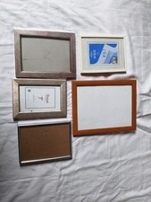 5 Bilderrahmen Konvolut Versch Größen & Rahmen Farben Guter Gebrauchter Zustand 