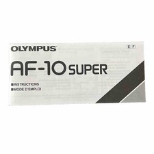 Olympus AF-10 Super  - Instructions