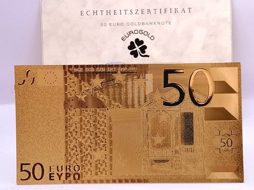 Euro gold banknote - euro,