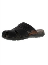 Reflexan Herren Hausschuhe Clog Latschen Leder schwarz NEU