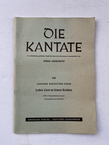 Noten bach lobet gott - noten., j.s.
