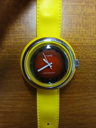 Vintage timex uhr - timex, gelb