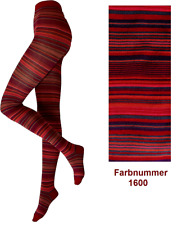 Warme Ringelstrumpfhose Damen