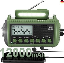 Notfallradio 12000mAh Solar &