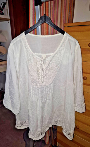 Vintage boho bluse weiß - boho,