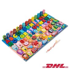 Pädagogisches Lernspielzeug Aus Holz Für Kinder Montessori Zahlen Buchstaben