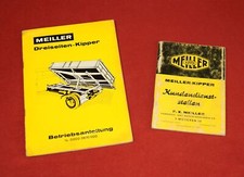 Betriebsanleitung MEILLER 3 Seiten Kipper , Dreiseitenkipper , Ausgabe 1971